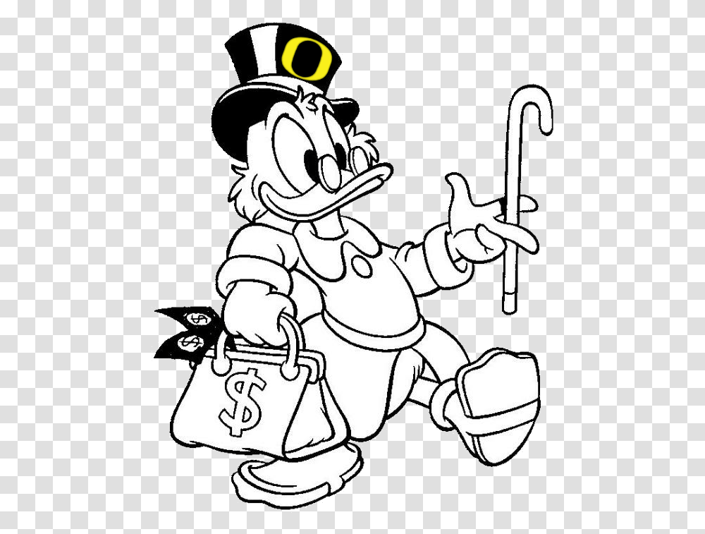 Scrooge Mcduck Coloring Page, Astronaut, Knight Transparent Png