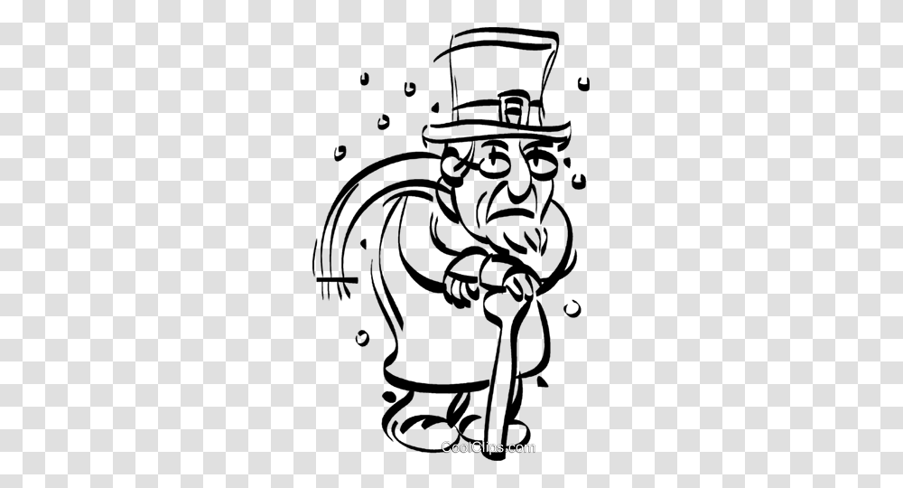 Scrooge Royalty Free Vector Clip Art Illustration, Stencil, Bird, Animal Transparent Png