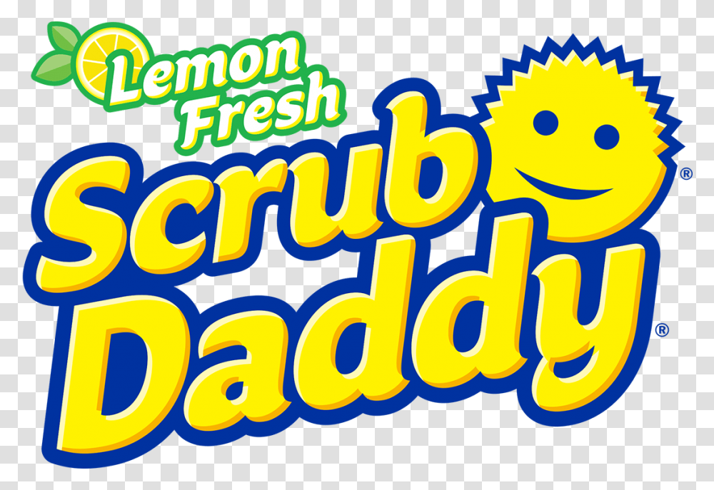 Scrub Daddy Lemon Fresh Scrub Daddy, Label, Word, Meal Transparent Png