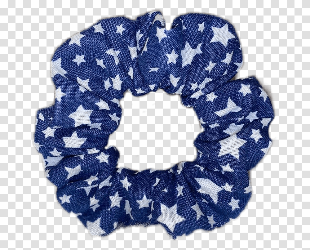 Scrunchie Scrunchies Bluescrunchie Aesthetic Blueaesthetic Wreath, Applique, Rug, Pattern Transparent Png