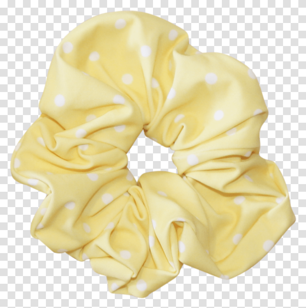 Scrunchie Yellow Pastel Aesthetic Flower, Clothing, Apparel, Rose, Plant Transparent Png