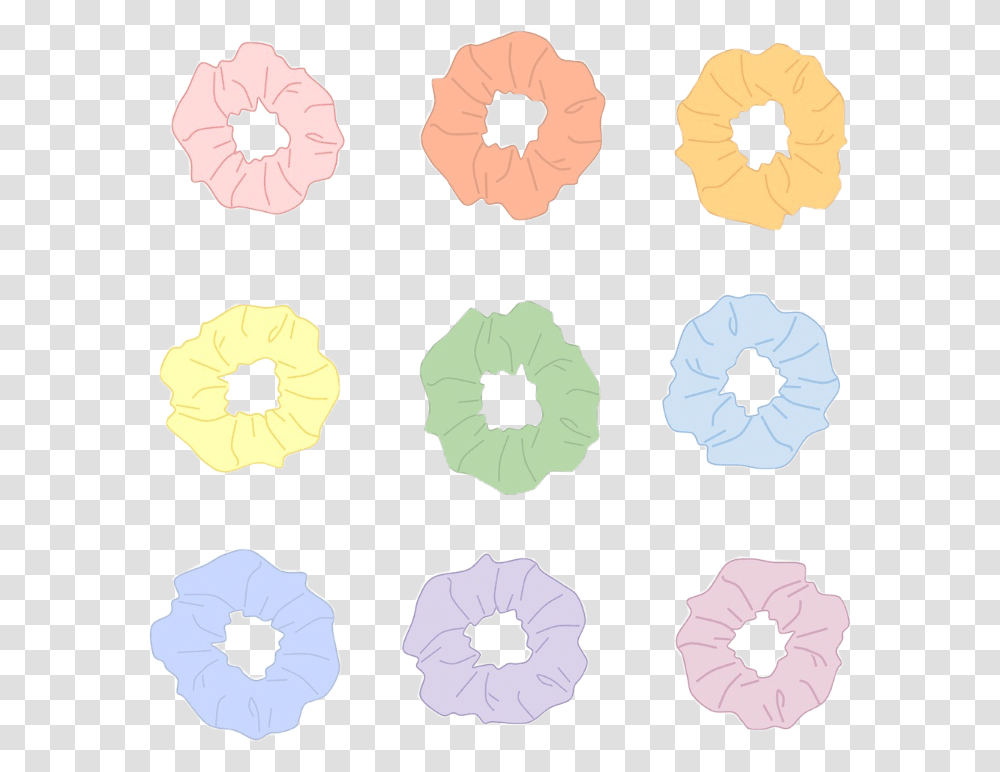 Scrunchies Pastel Vsco Aesthetics Freetoedit Morning Glory, Plant, Stain, Leisure Activities, Flower Transparent Png