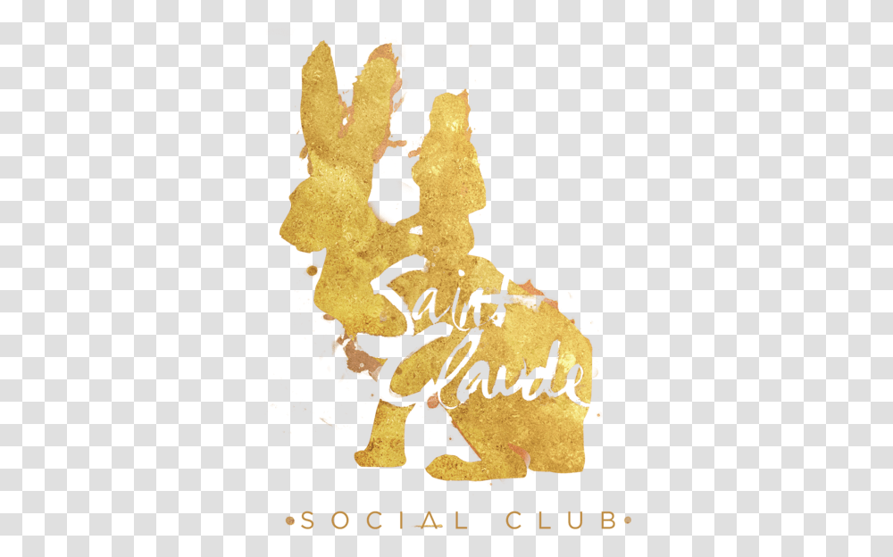 Scsc Bunny Graffitti Gold Website Footer Illustration, Poster, Advertisement, Calligraphy Transparent Png