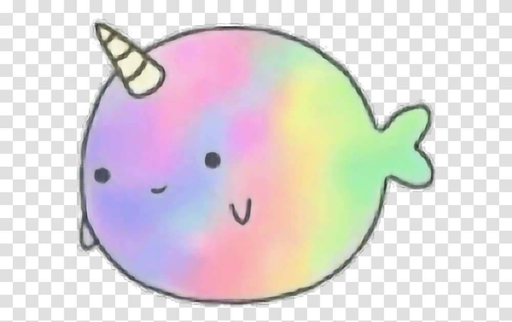 Scseacreatures Narwhale Rainbow Tumblr Redbubble Stickers Narwhal, Animal, Fish, Sea Life, Angelfish Transparent Png