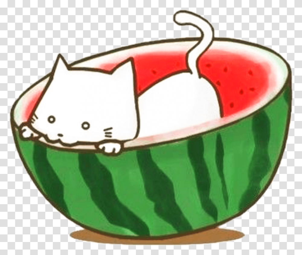 Sctropical Tropical Watermelon Sandia Kawaii Scwatermel Dibujos De Sandia Kawaii, Bowl, Plant, Mixing Bowl, Sunglasses Transparent Png