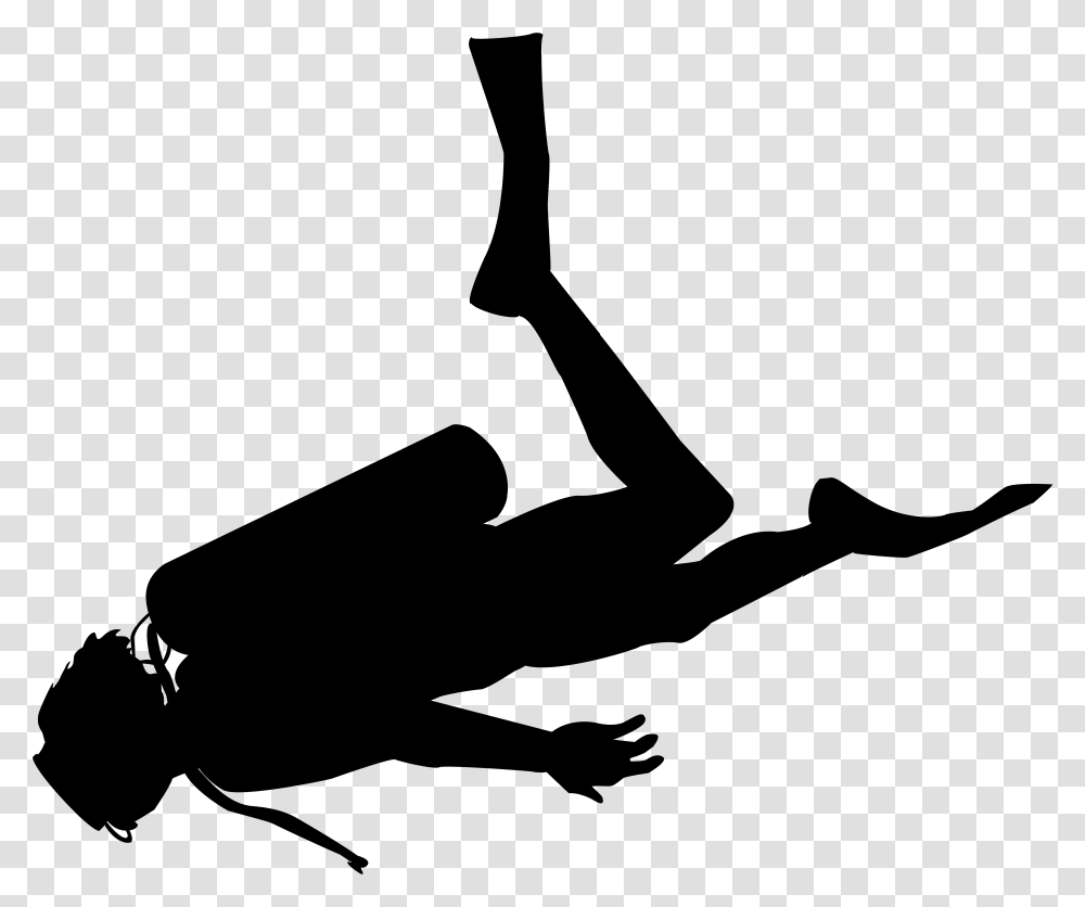 Scuba Diver Silhouette, Gray, World Of Warcraft Transparent Png