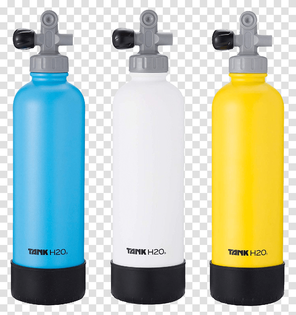 Scuba Tank Vacuum Insulated Water Bottle Scuba Tank Water Bottle, Cylinder, Aluminium Transparent Png