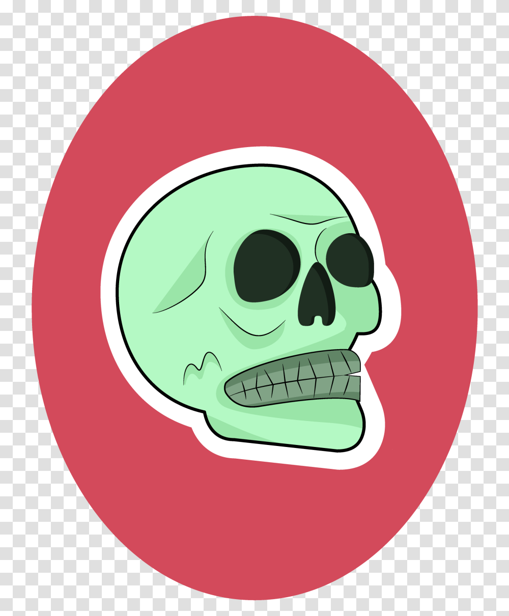 Scull Scary, Label, Text, Teeth, Mouth Transparent Png