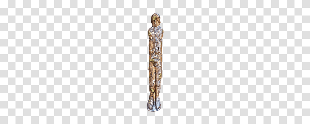 Sculpture Person, Wood, Handle, Bronze Transparent Png