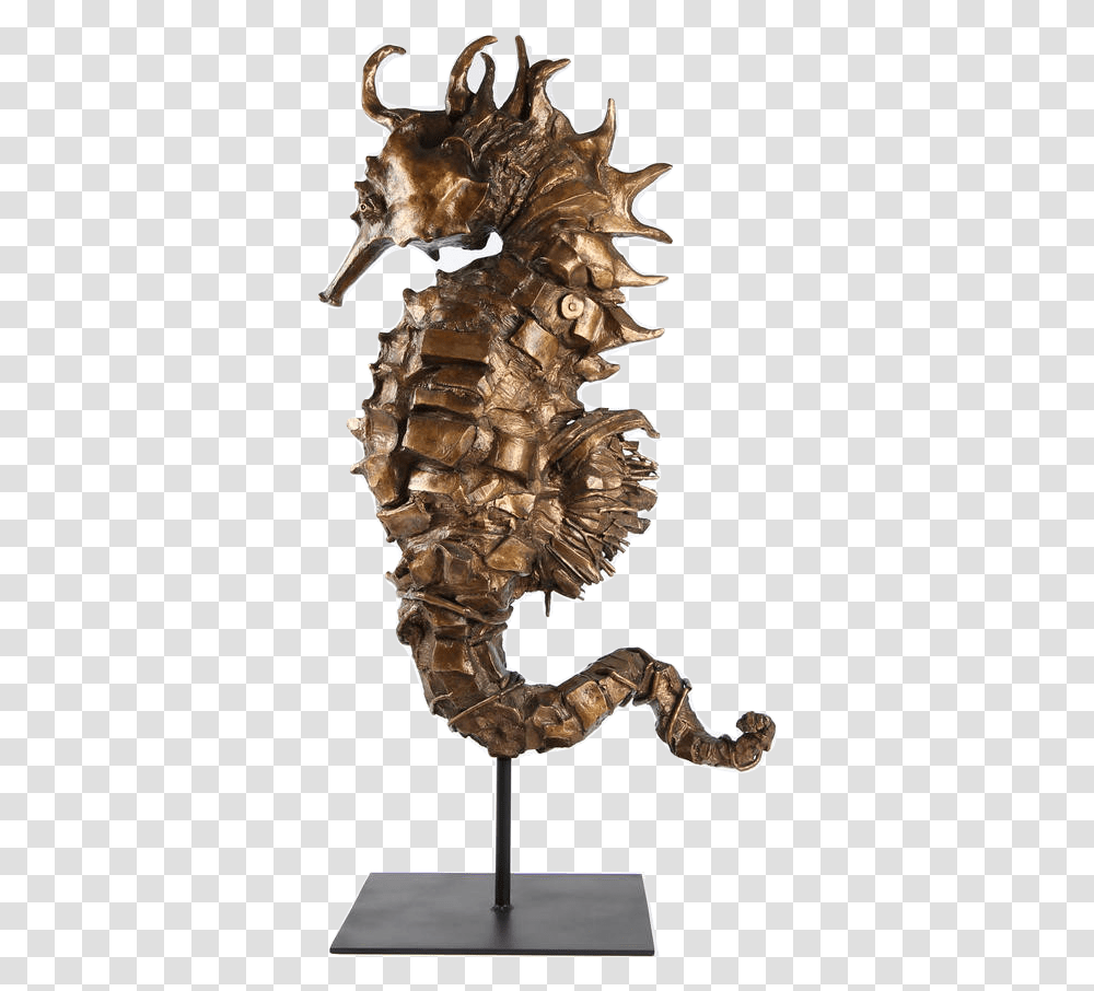 Sculpture Hippocampe, Mammal, Animal, Sea Life, Seahorse Transparent Png