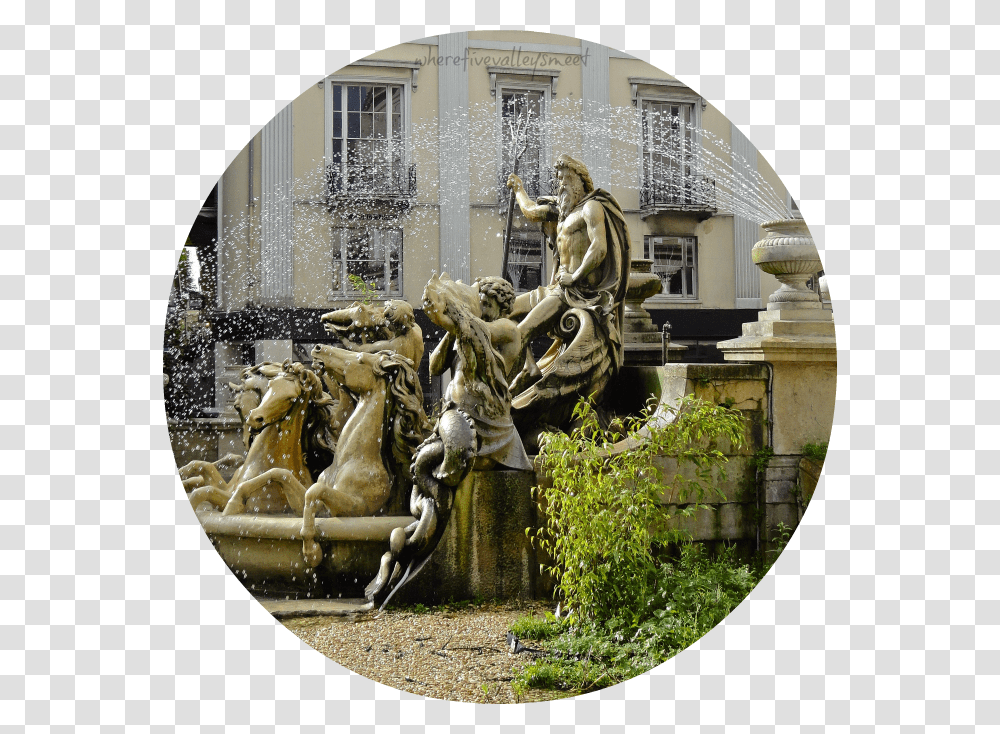 Sculpture Of Neptune The Ancient Roman God Of Sea Statue, Fisheye, Painting, Water Transparent Png
