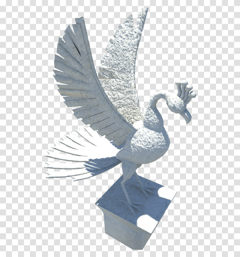 Sculpture Statue Figurine Wing Image With Origami, Animal, Bird, Swan, Cross Transparent Png