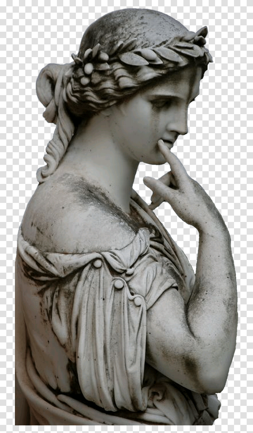 Sculpture Sticker Calliope Statue, Person, Human, Figurine Transparent Png