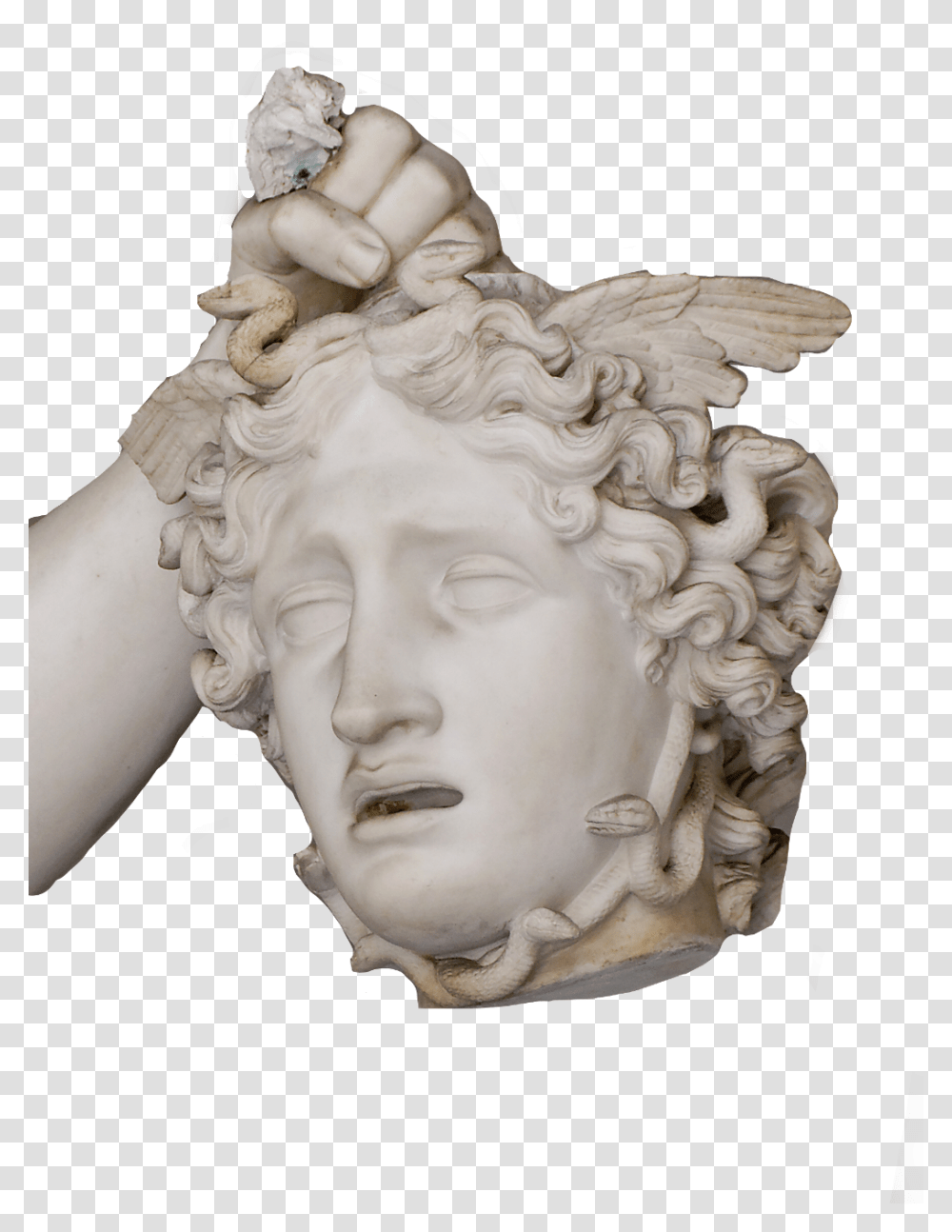 Sculptures Tumblr Lockscreen Vatican Museums Perseus, Head, Statue, Figurine Transparent Png