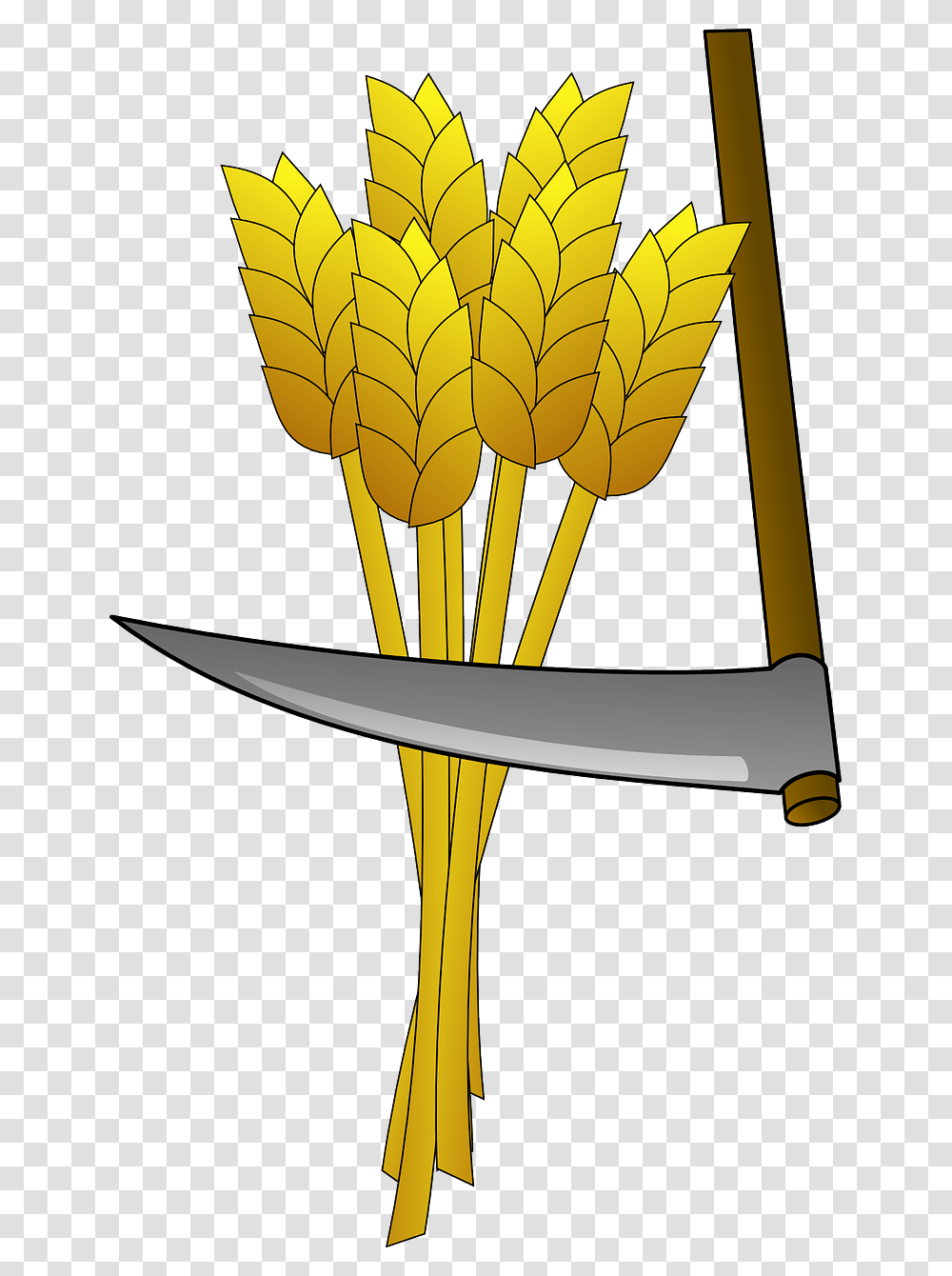 Scythe Harvest, Weapon, Weaponry, Blade, Handle Transparent Png