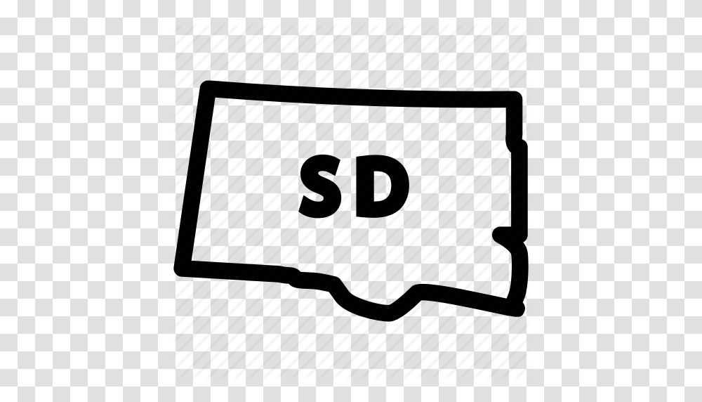 Sd State South Dakota South Dakota Map South Dakota State Icon, Clock, Digital Clock, Brick Transparent Png