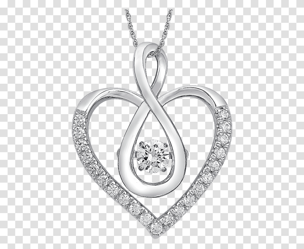 Sdc Creations Dancing Diamond Heart Pendant In 14k White Solid, Locket, Jewelry, Accessories, Accessory Transparent Png
