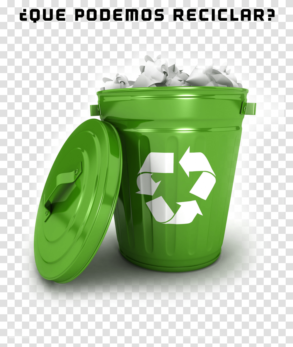 Se Separa La Basura Download 3d Icon Trash, Recycling Symbol, Green Transparent Png