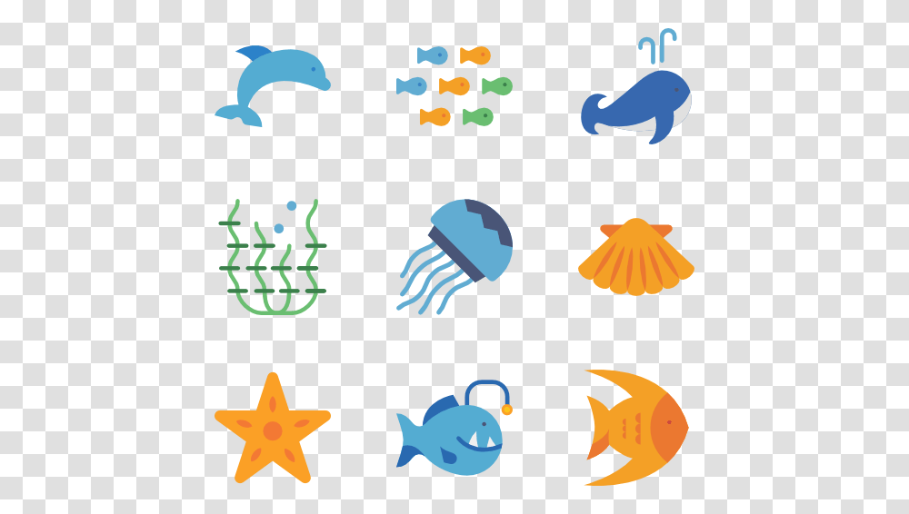 Sea Animal Icon, Poster, Advertisement, Sea Life Transparent Png