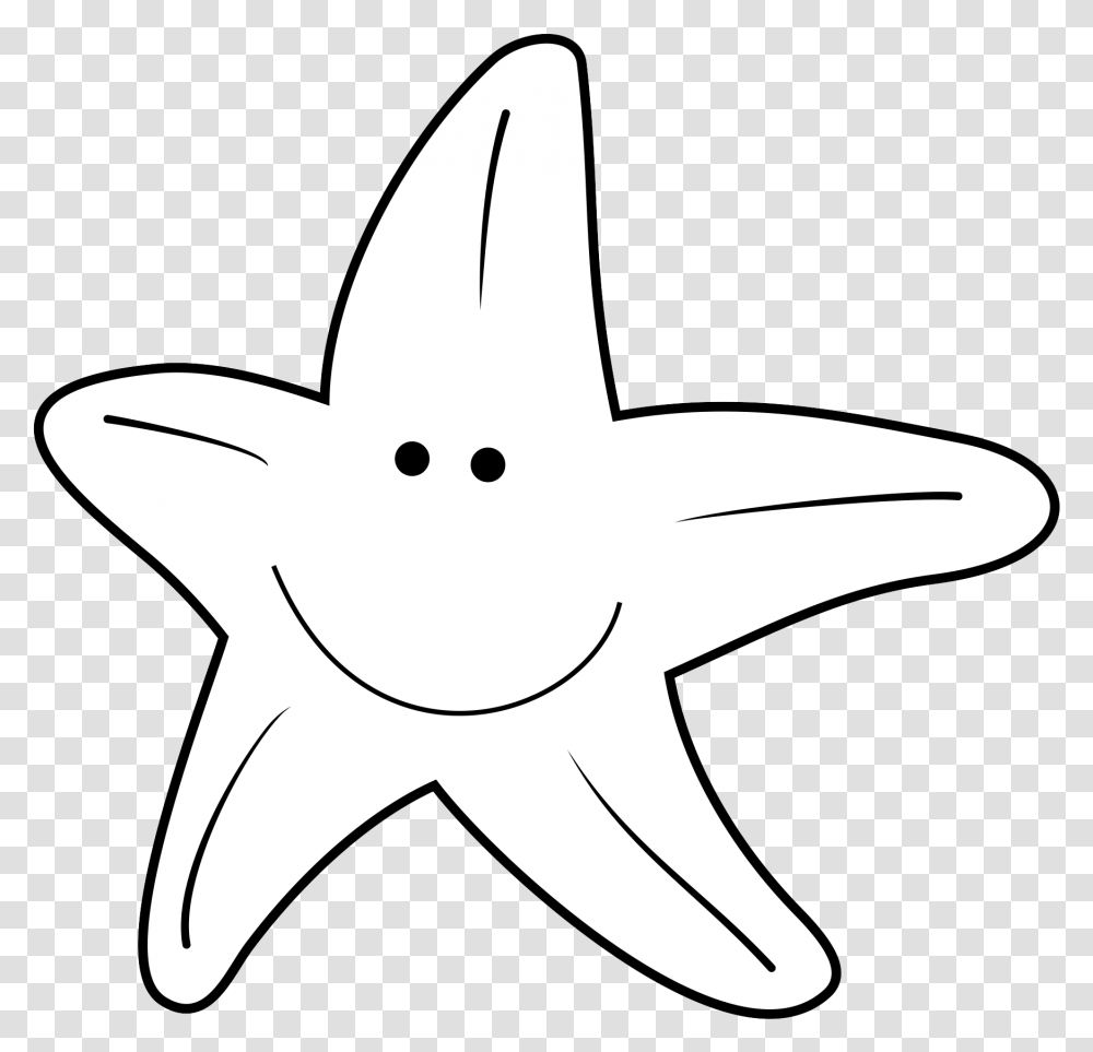 Sea Animals Cute Clip Art Freebies Contains 8 Images Sea Cute Sea Animals Clipart Black And White, Star Symbol, Sea Life Transparent Png
