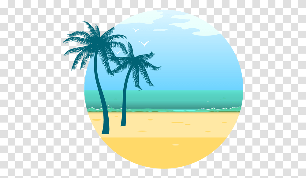Sea Clipart Background Summer, Plant, Tree, Tropical, Palm Tree Transparent Png