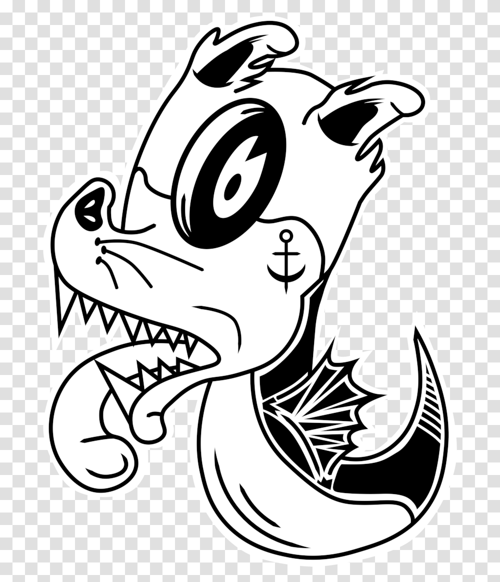 Sea Dog Shirt Cartoon, Stencil, Dragon Transparent Png