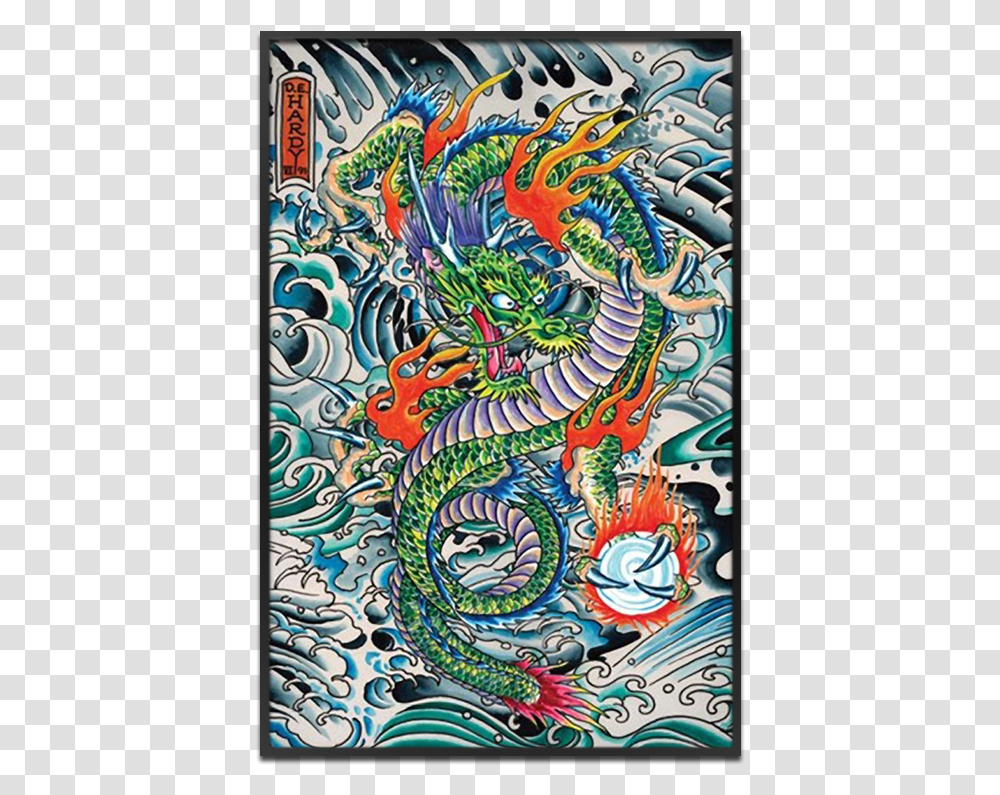 Sea Dragon Ed Hardy Japanese Tattoos, Doodle, Drawing, Outdoors Transparent Png