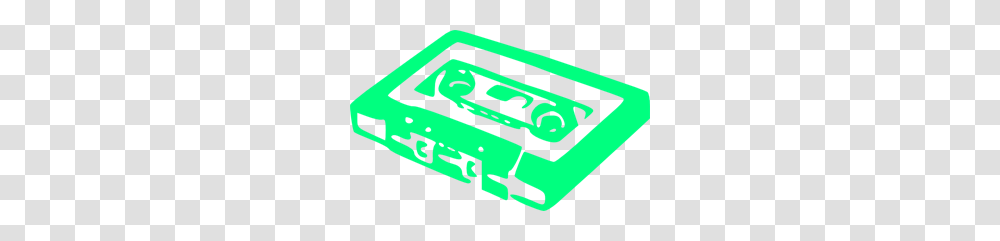 Sea Foam Green Audio Cassette Tape Clip Arts For Web, Stencil, Label Transparent Png