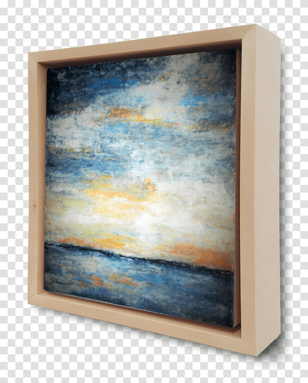 Sea Framed, Canvas, Painting, Modern Art Transparent Png
