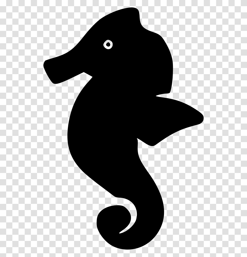 Sea Horse Northern Seahorse, Silhouette, Stencil Transparent Png