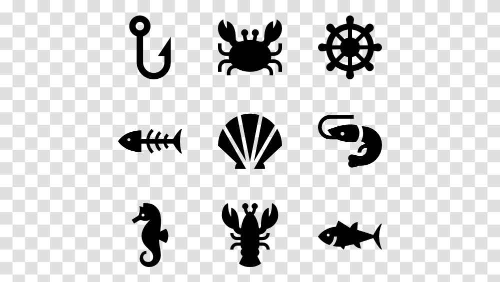Sea Life Set Sea Icons, Gray, World Of Warcraft Transparent Png