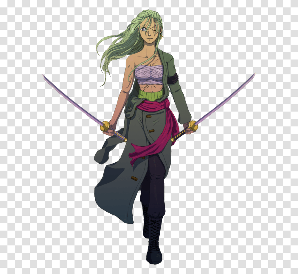 Sea Of Fools Wiki Female Zoro One Piece, Person, Human, Sport, Sports Transparent Png