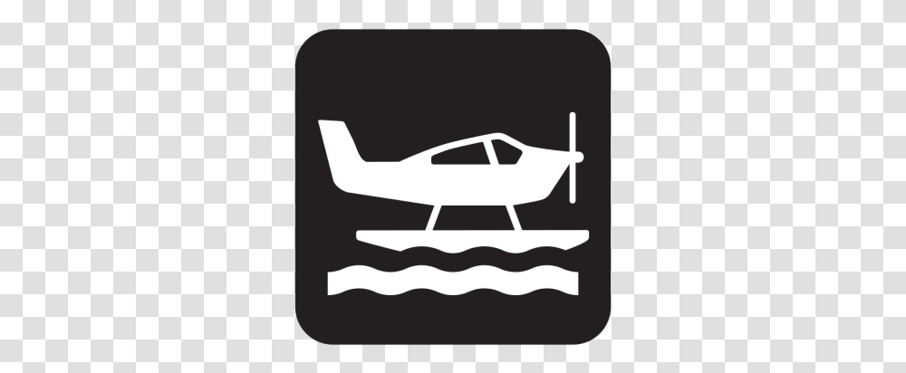 Sea Plane Black Clip Art Seaplane, Aircraft, Vehicle, Transportation, Airplane Transparent Png