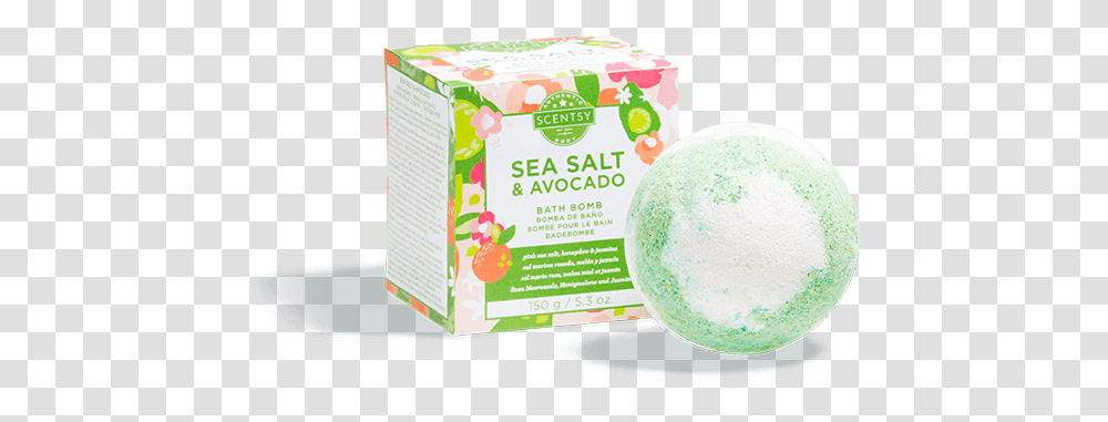 Sea Salt And Avocado Scentsy Bath Bomb, Tennis Ball, Plant, Vase, Jar Transparent Png