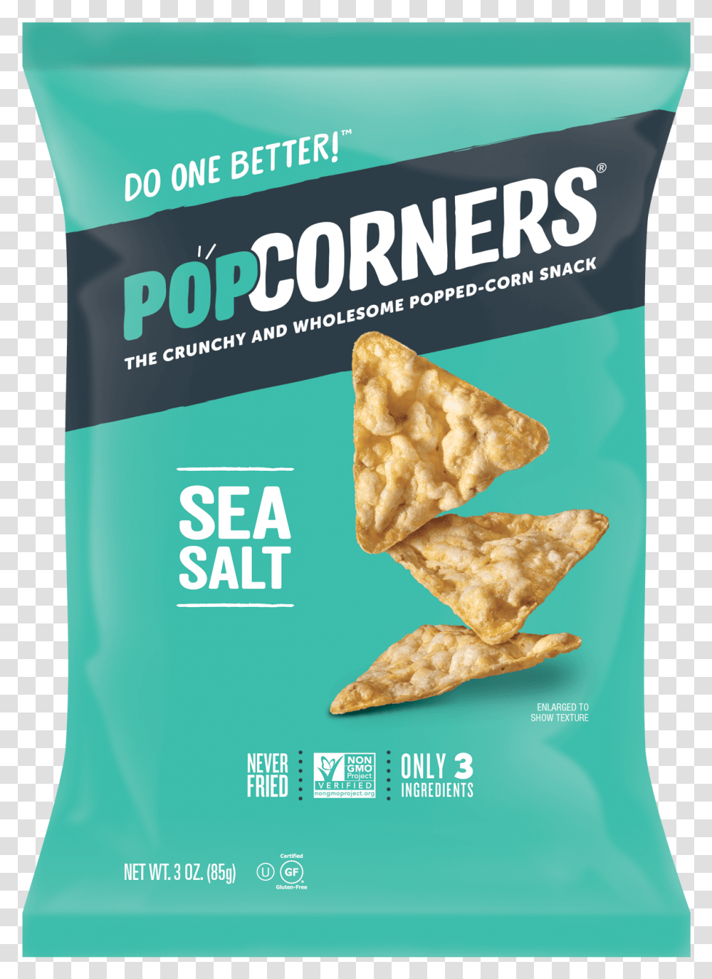 Sea Salt Popcorners Sea Salt, Food, Plant, Bread, Dessert Transparent Png