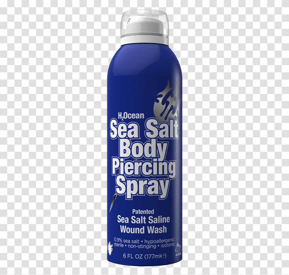 Sea Salt Spray For Piercings, Tin, Aluminium, Beverage Transparent Png