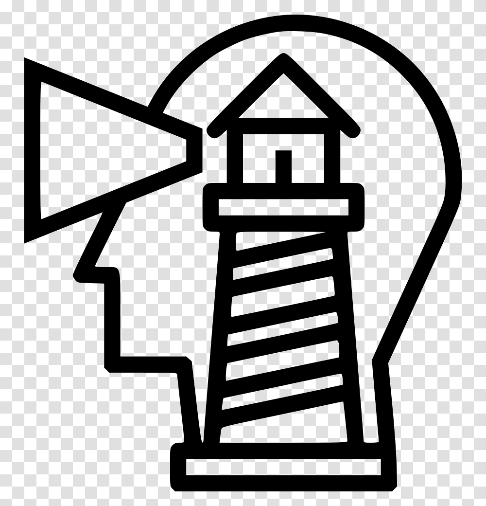 Sea Tower Light House Building Business Vision Business Vision Icon, Stencil, Hand Transparent Png