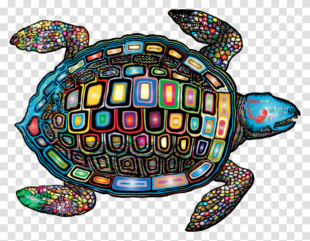 Sea Turtle Animal Vintage Line Art Turtle Marine Mandala Cute Turtle, Reptile, Sea Life, Tortoise, Helmet Transparent Png