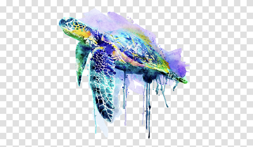 Sea Turtle Watercolor, Nature, Outdoors, Ice, Animal Transparent Png