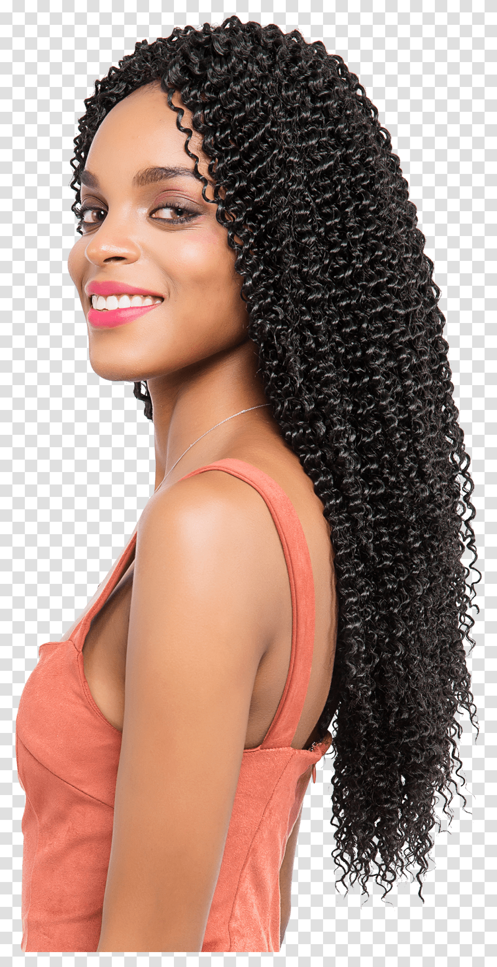 Sea Wave Kinky Crochet Hair Lace Wig Transparent Png