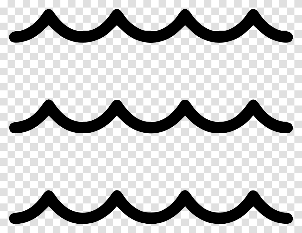 Sea Waves Sea Waves Icon, Cushion, Mustache, Stencil, Pillow Transparent Png