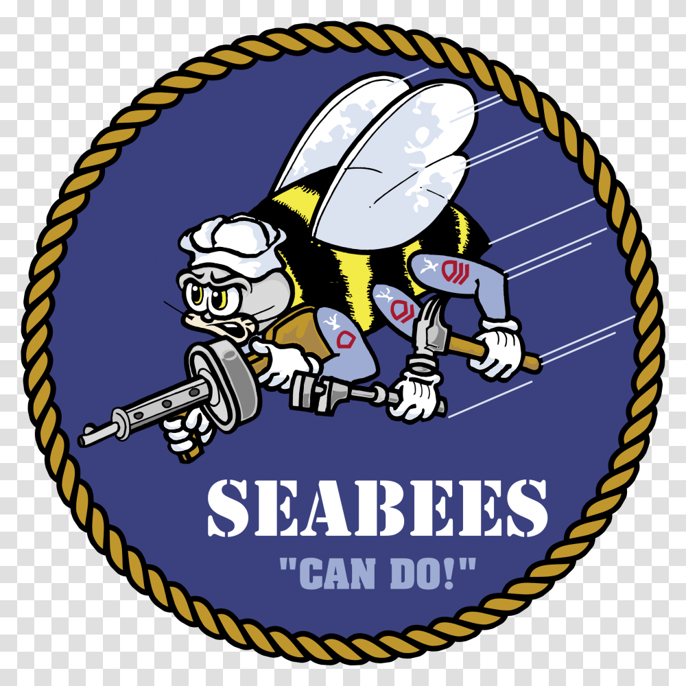 Seabee Navy, Label, Wasp, Insect Transparent Png