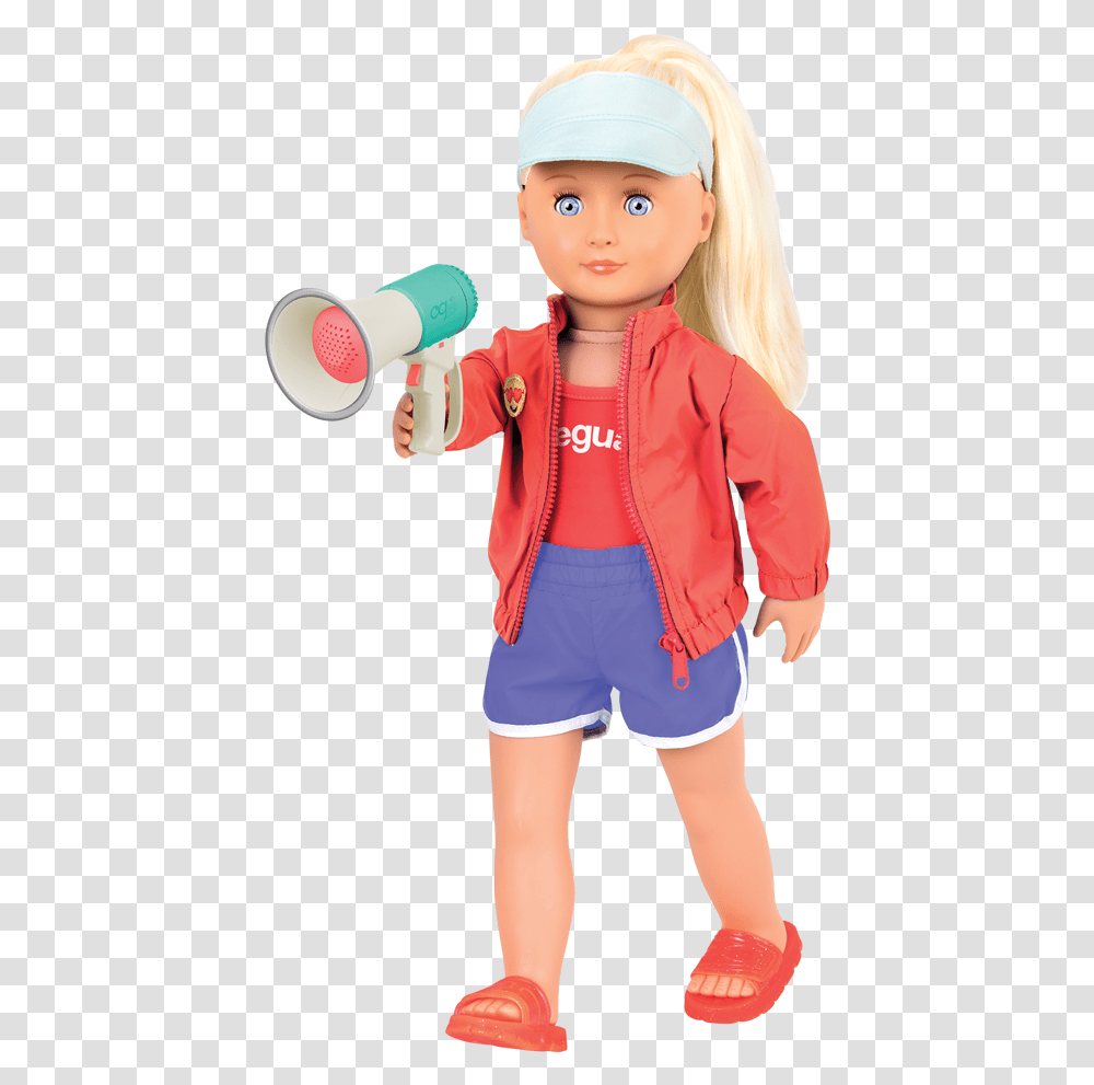 Seabrook Inch Lifeguard Blonde Our Generation Lifeguard Doll, Toy, Person, Human Transparent Png