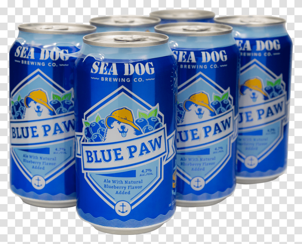 Seadog Bluepaw 6pk Caffeinated Drink, Tin, Can, Soda, Beverage Transparent Png