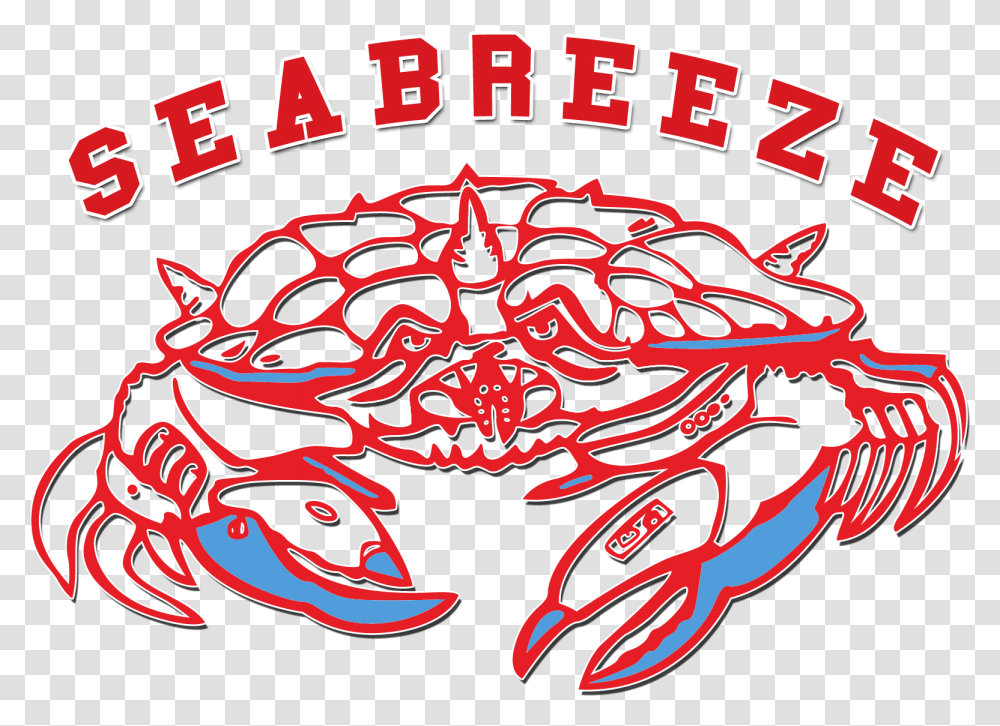 Seafood Clipart Sand Crab Seabreeze High School Sandcrabs, Pattern, Crowd Transparent Png