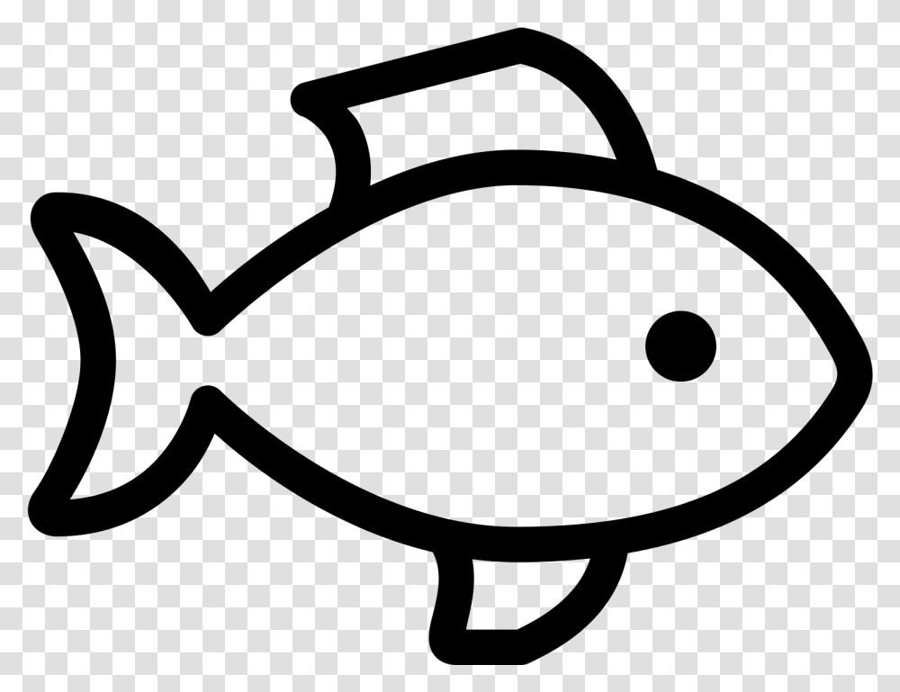 Seafood Drawing Basic Black And White Fish Icon, Gray, World Of Warcraft Transparent Png