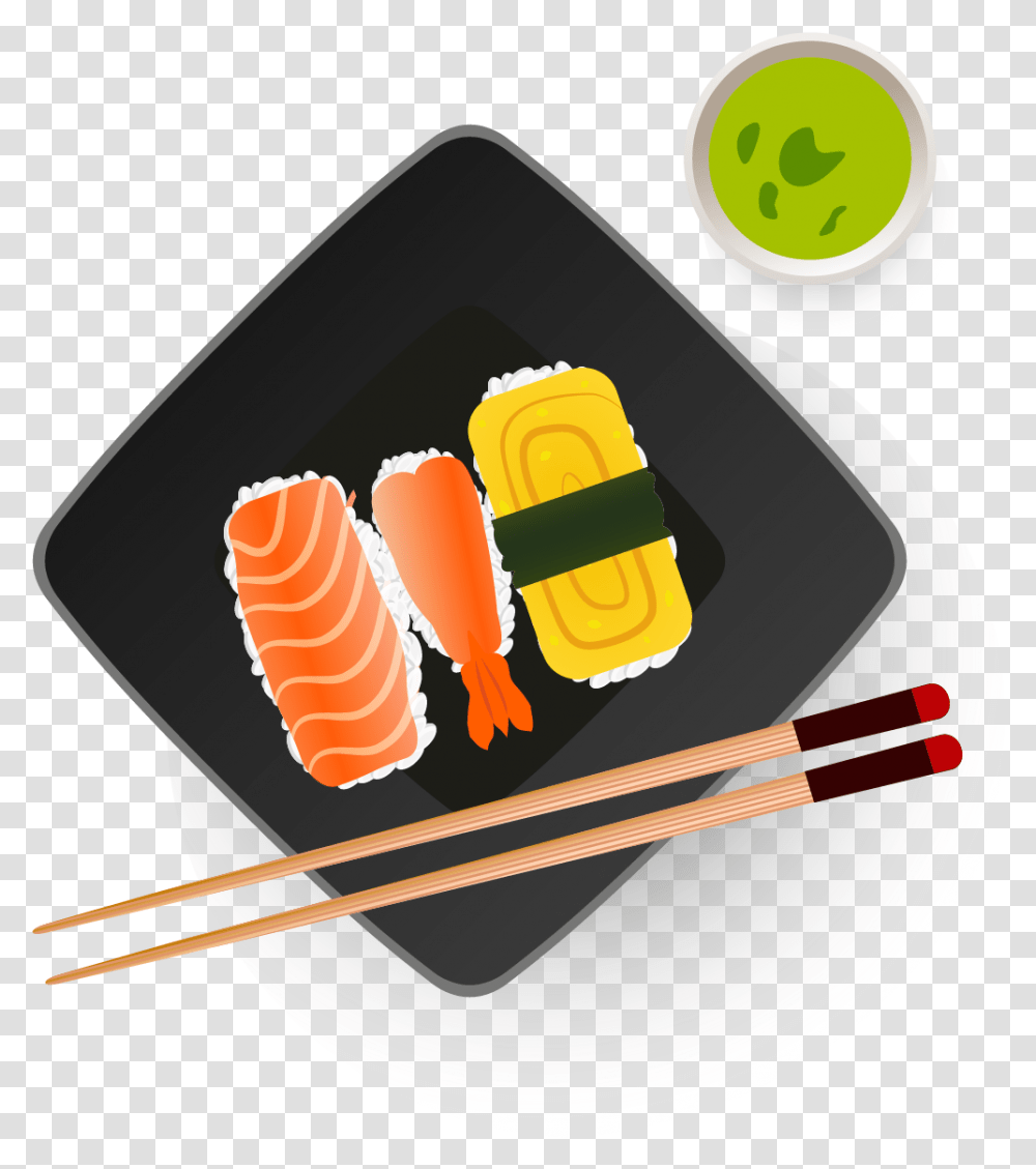Seafood Tomato Soup Paella Transprent Free Dibujos Animados De Comida Gourmet, Sushi Transparent Png