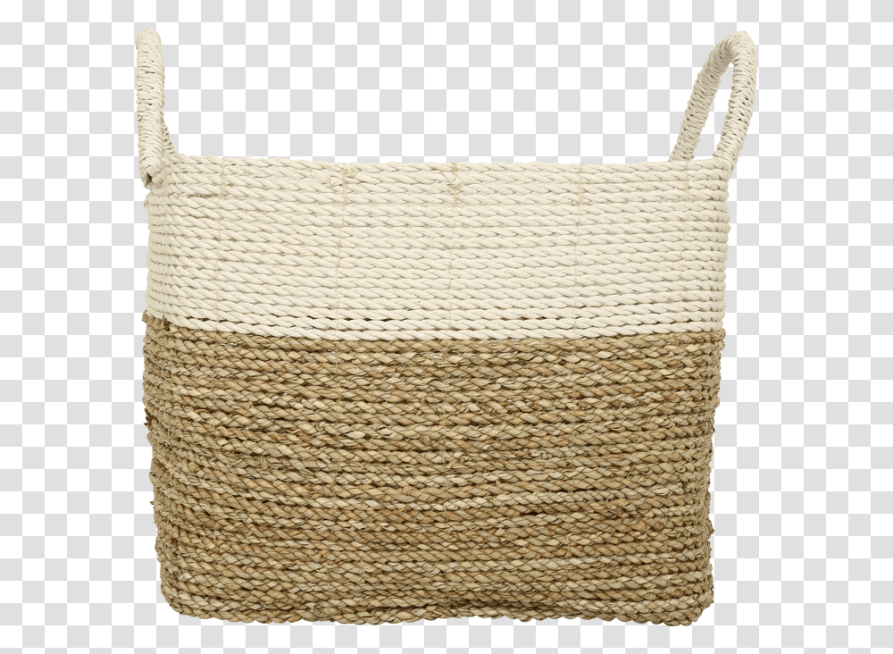 Seagrass Square Basket Large By Stories Wicker, Rug, Furniture, Woven, Linen Transparent Png