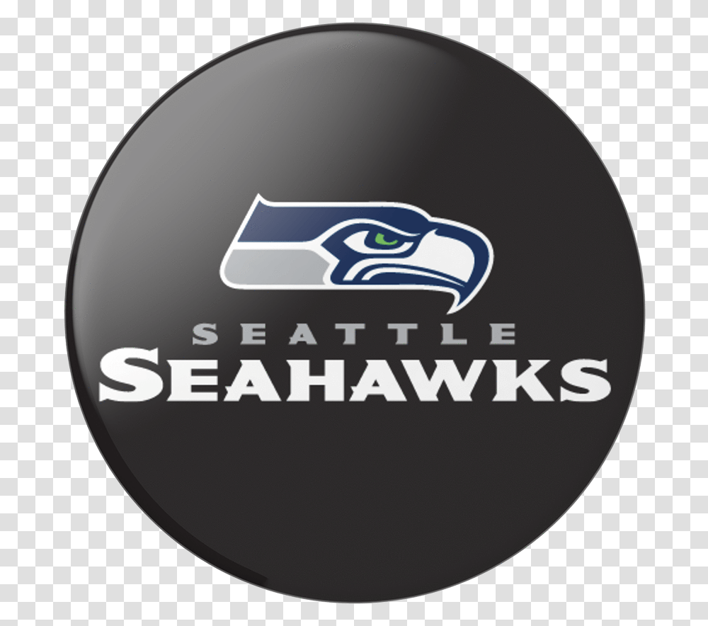 Seahawk Logo Seattle Seahawk Pop Socket, Label, Disk Transparent Png
