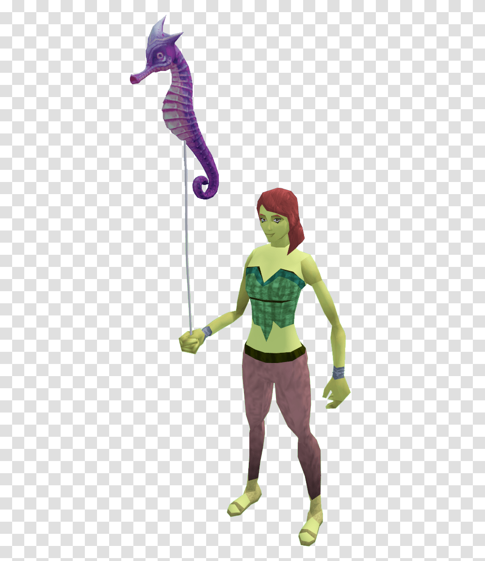 Seahorse Balloon Runescape, Sleeve, Person, Long Sleeve Transparent Png